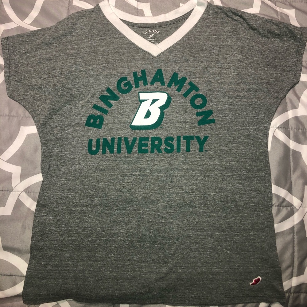 grey binghamton t-shirt